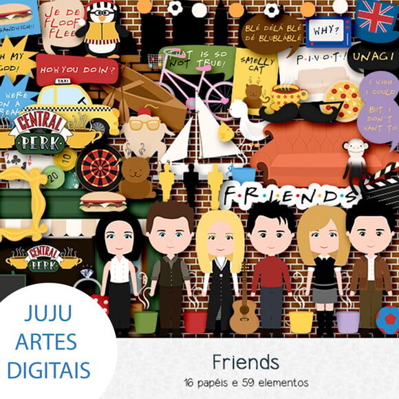 Kit Digital - Friends 02 (2 em 1)