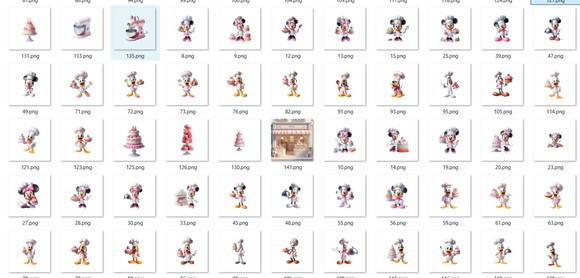 Kit Digital - Minnie e Turma do Mickey Patisserie