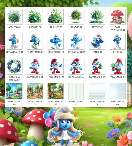 Kit Digital - os Smurfs