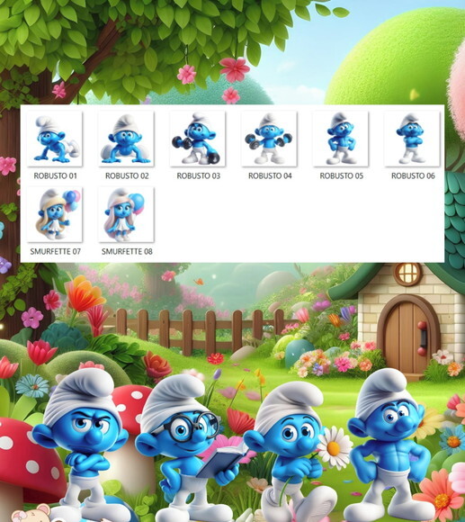 Kit Digital - os Smurfs