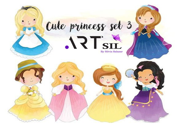 Kit Digital - Princesas