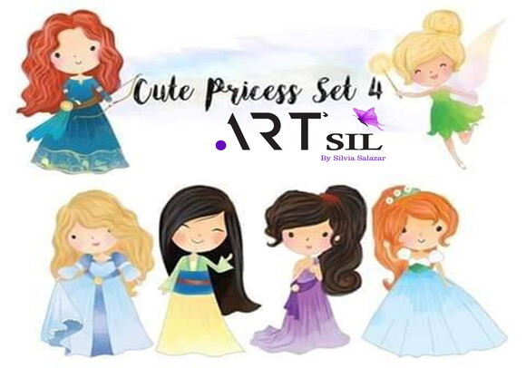 Kit Digital - Princesas