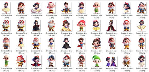 Kit Digital - Scrap - Branca de Neve Baby