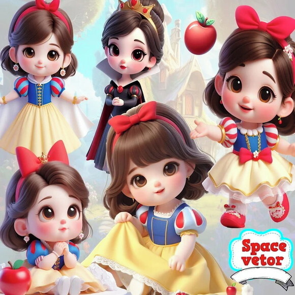 Kit Digital - Scrap - Branca de Neve Baby