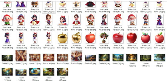 Kit Digital - Scrap - Branca de Neve Baby