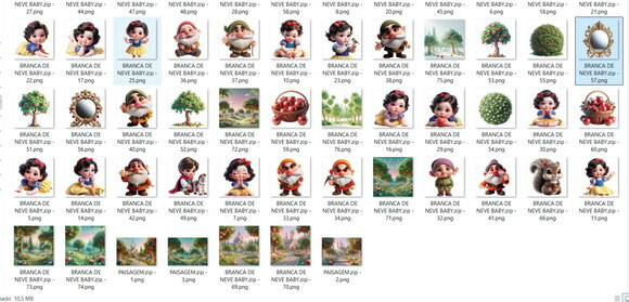 Kit Digital - Scrap - Branca de Neve Bb