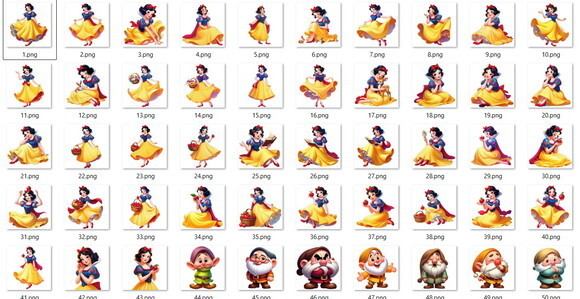 Kit Digital - Scrap - Branca de Neve Cartoon