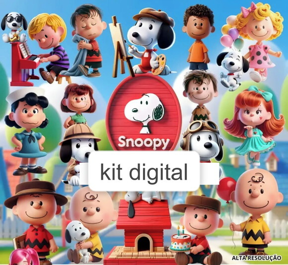 Kit Digital - Scrap - Snoopy
