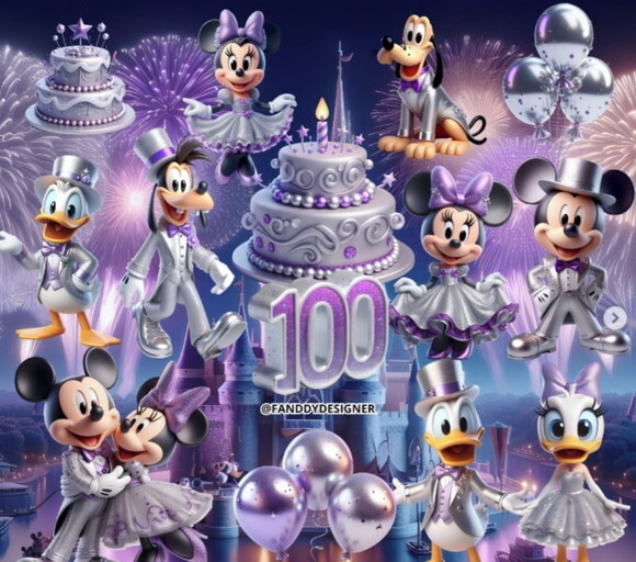 Kit Digital - Scrapbook - Disney 100 Anos
