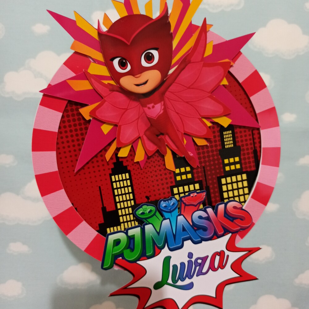 Arquivo de Corte - Festa Pronta - Corujita Pjmask