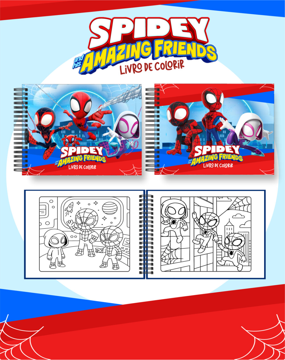 Arquivo Digital - Livro Colorir | Coloring Book Spidey e Seus Ami