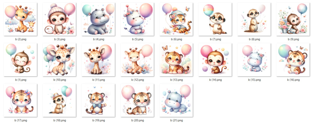 Kit Digital - Safari Cute
