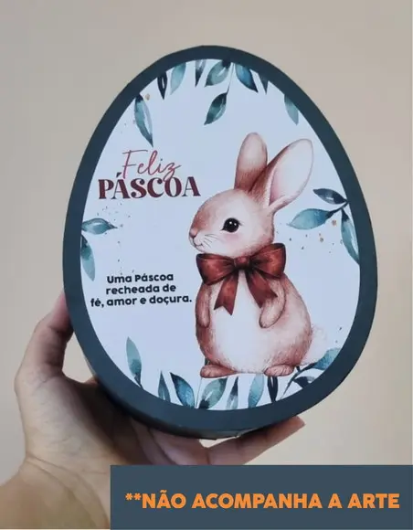 Arquivo de Corte - Caixa Oval 18cm