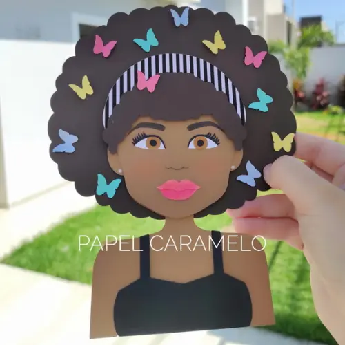 Arquivo de Corte - Camadas - Mulher Negra