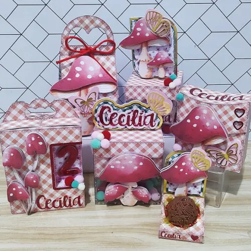 Arquivo de Corte - Festa Pronta - Cogumelos