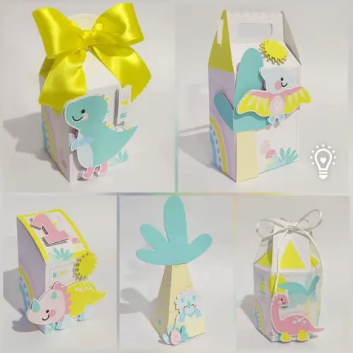 Arquivo de Corte - Festa Pronta - Dinossauro Menina