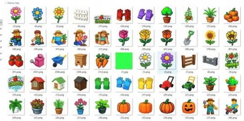 Arquivo de Corte - Festa Pronta - Grow a Garden Roblox + Kit