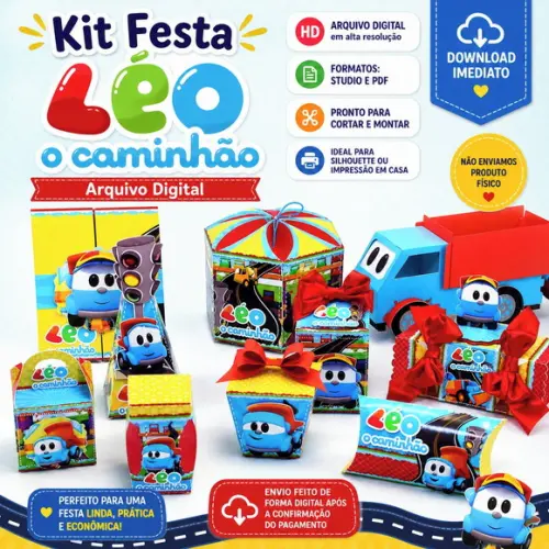 Arquivo de Corte - Festa Pronta - Leo o Caminhao