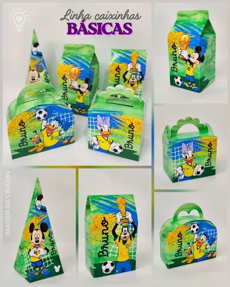 Arquivo de Corte - Festa Pronta - Mickey Copa do Mundo