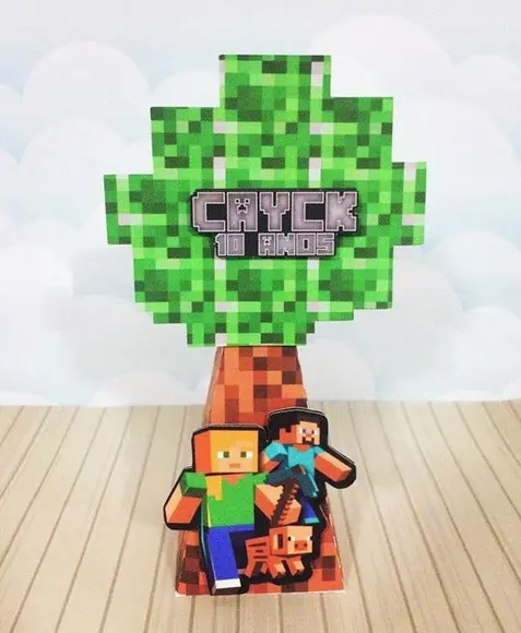 Arquivo de Corte - Festa Pronta - Minecraft
