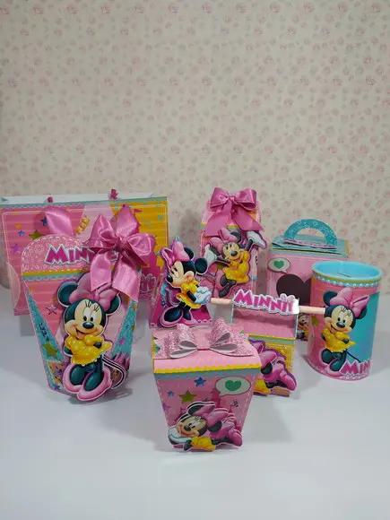 Arquivo de Corte - Festa Pronta - Minnie Rosa