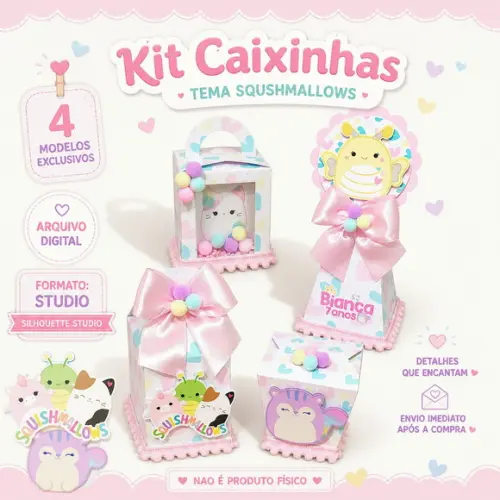 Arquivo de Corte - Festa Pronta - Squishmallow
