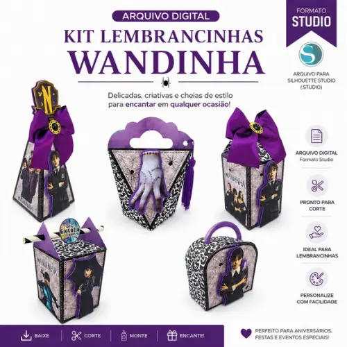 Arquivo de Corte - Festa Pronta - Wandinha 02