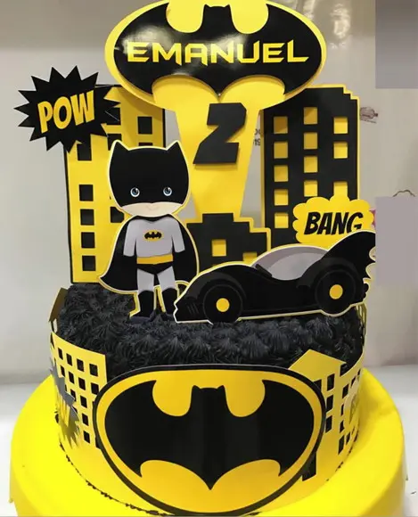 Arquivo de Corte - Topo de Bolo - Batman Cute