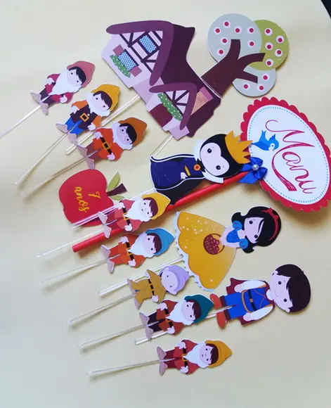 Arquivo de Corte - Topo de Bolo - Branca de Neve