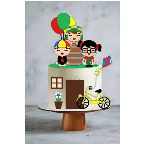 Arquivo de Corte - Topo de Bolo - Chaves Cute (camadas)