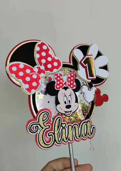 Arquivo de Corte - Topo de Bolo - Minnie