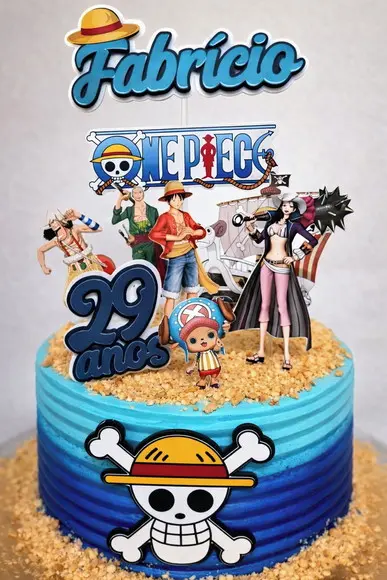 Arquivo de Corte - Topo de Bolo - One Piece 02