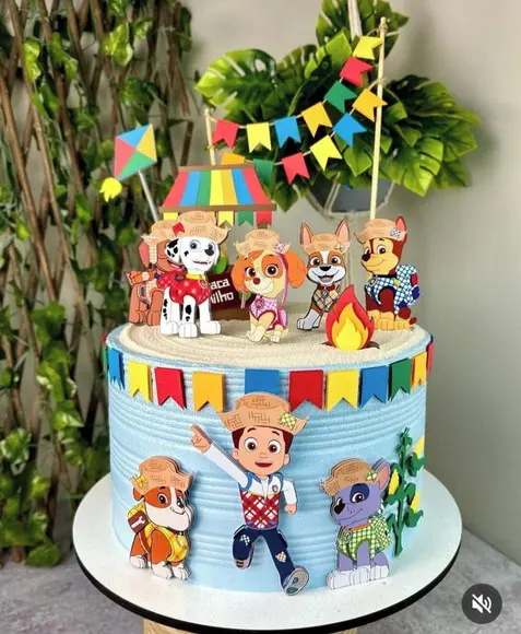 Arquivo de Corte - Topo de Bolo - Patrulha Canina Junina