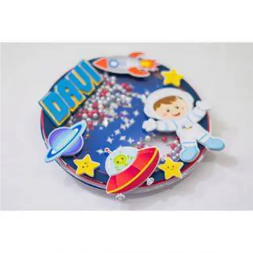 Arquivo de Corte - Topo de Bolo Shaker - Astronauta