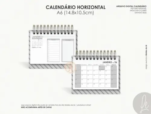 Arquivo Digital - 2026 - Combo Calendario de Mesa