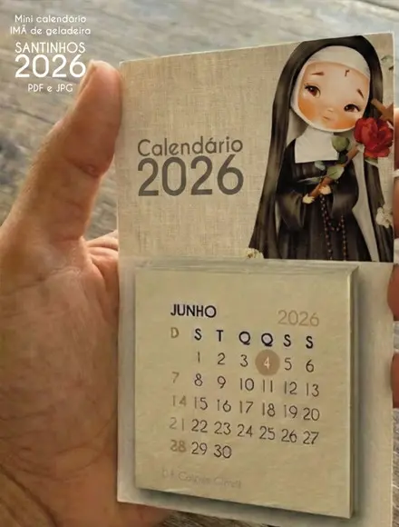 Arquivo Digital - 2026 - Mini Calendario Santinhos