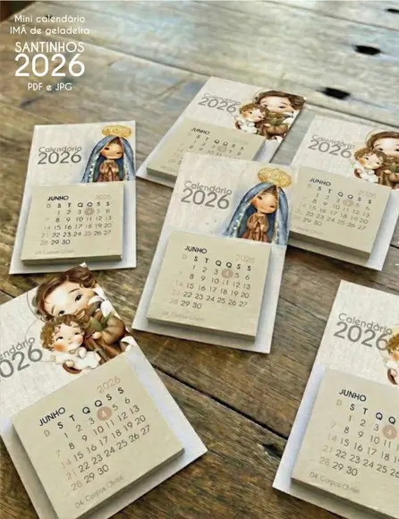 Arquivo Digital - 2026 - Mini Calendario Santinhos