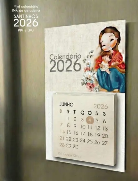 Arquivo Digital - 2026 - Mini Calendario Santinhos