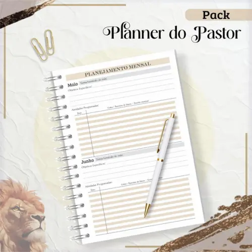 Arquivo Digital - Agenda - Planner do Pastor 2025/2026