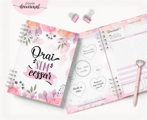 Arquivo Digital - Agenda/caderno Devocional Floral