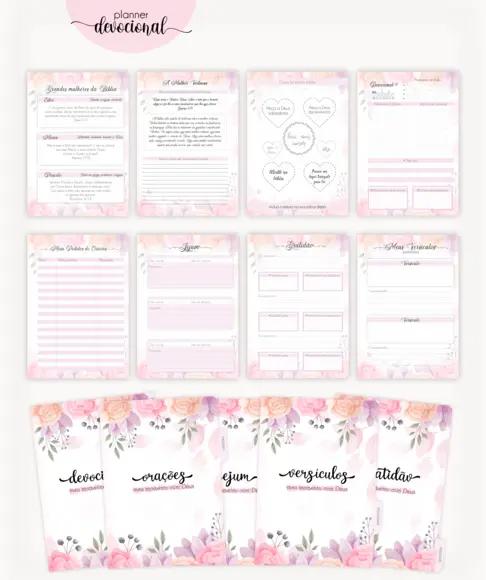 Arquivo Digital - Agenda/caderno Devocional Floral