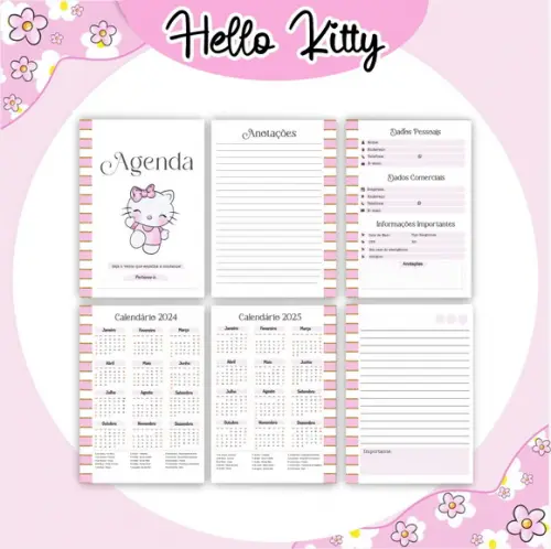 Arquivo Digital - Agendas - Hello Kitty Combo