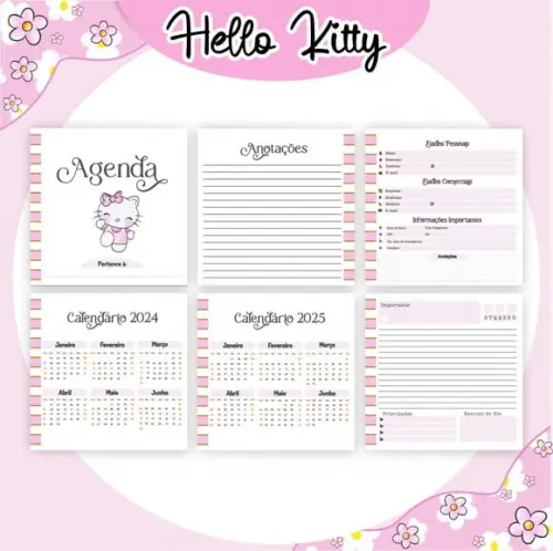 Arquivo Digital - Agendas - Hello Kitty Combo