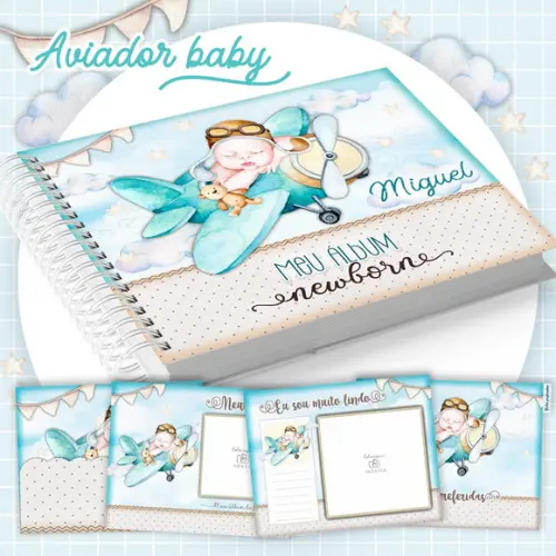 Arquivo Digital - Album Fotos - Aviador (newborn)