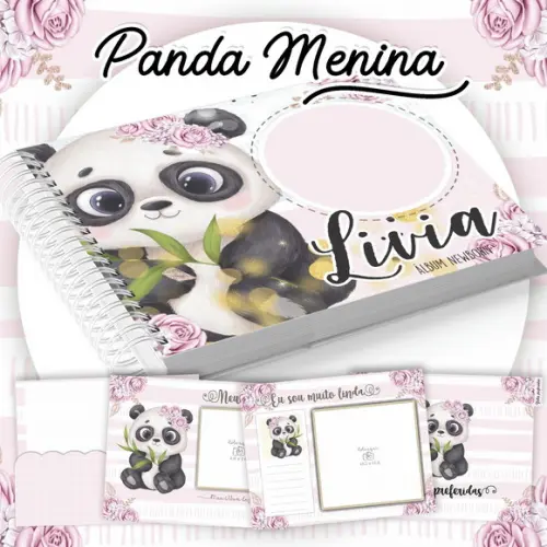 Arquivo Digital - Album Fotos -panda Menina (newborn)