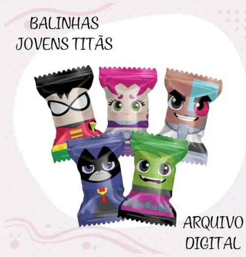 Arquivo Digital - Balas Personalizadas - Jovens Titãs
