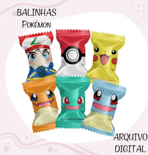 Arquivo Digital - Balas Personalizadas - Pokemom