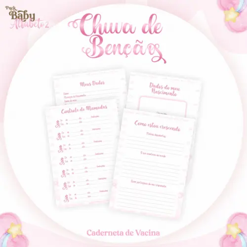 Arquivo Digital - Caderneta - Chuva de Bençãos Menina Alfab