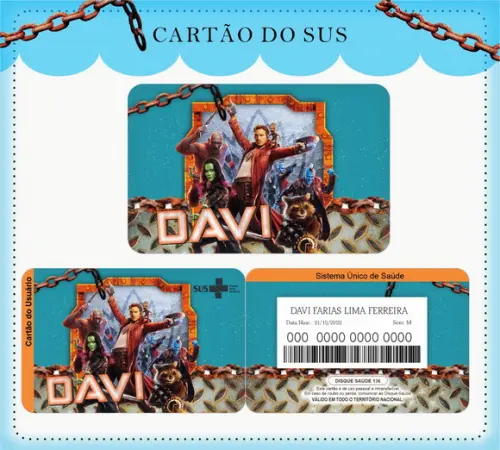 Arquivo Digital - Caderneta da Saúde - Guardiões da Galaxia