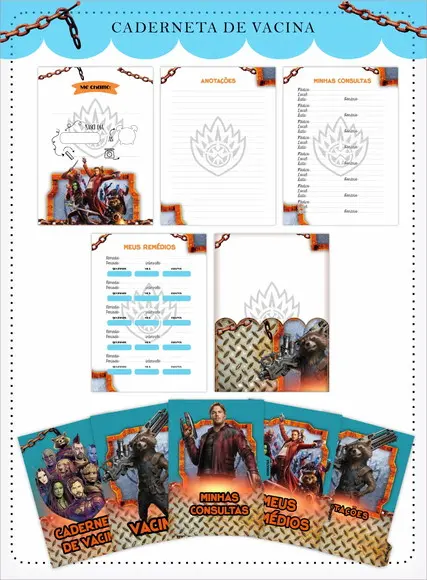 Arquivo Digital - Caderneta da Saúde - Guardiões da Galaxia